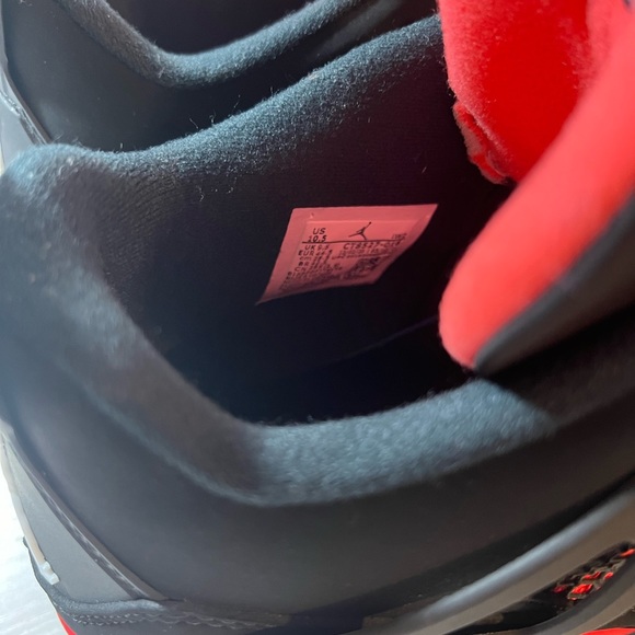 Jordan 4 red thunder size 10.5 worn once - Picture 2 of 5